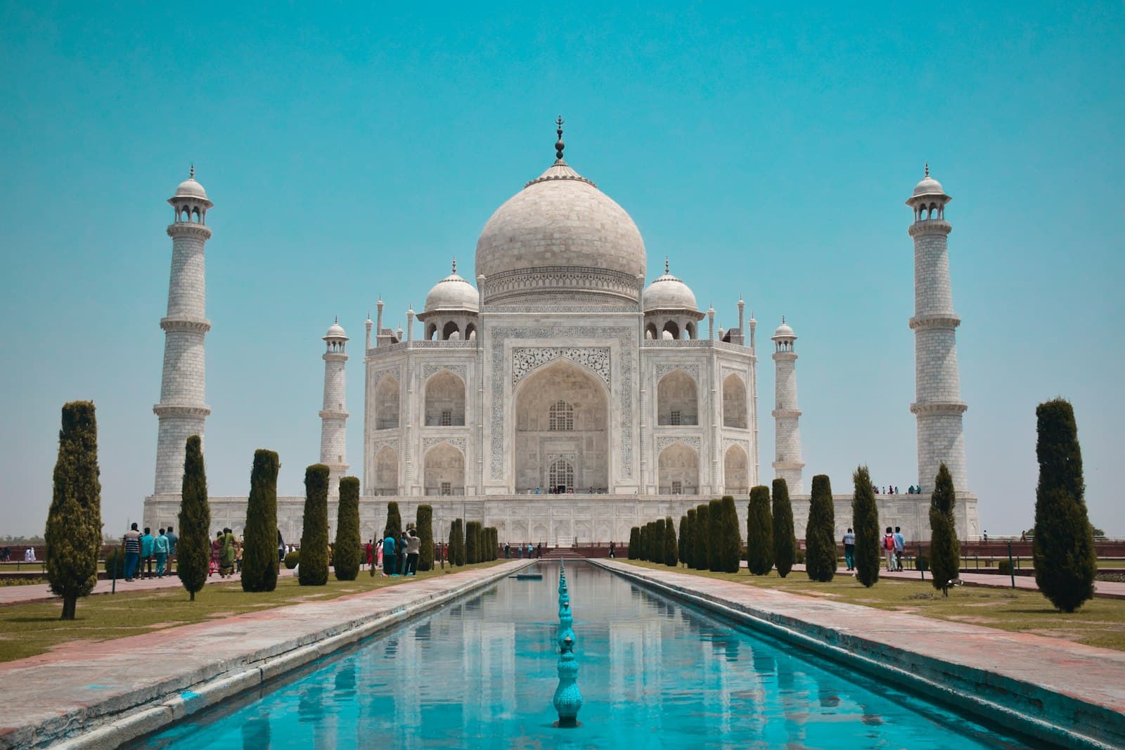 Taj Mahal reflecting pool, India