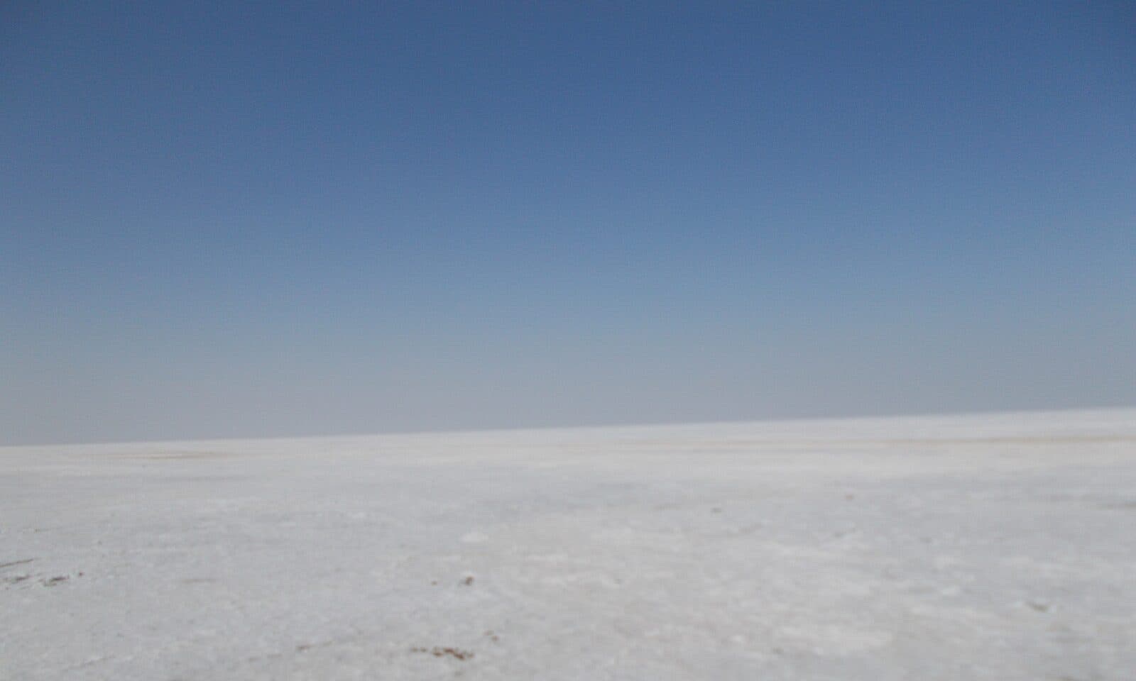 The salt flats of the White Rann of Kutch