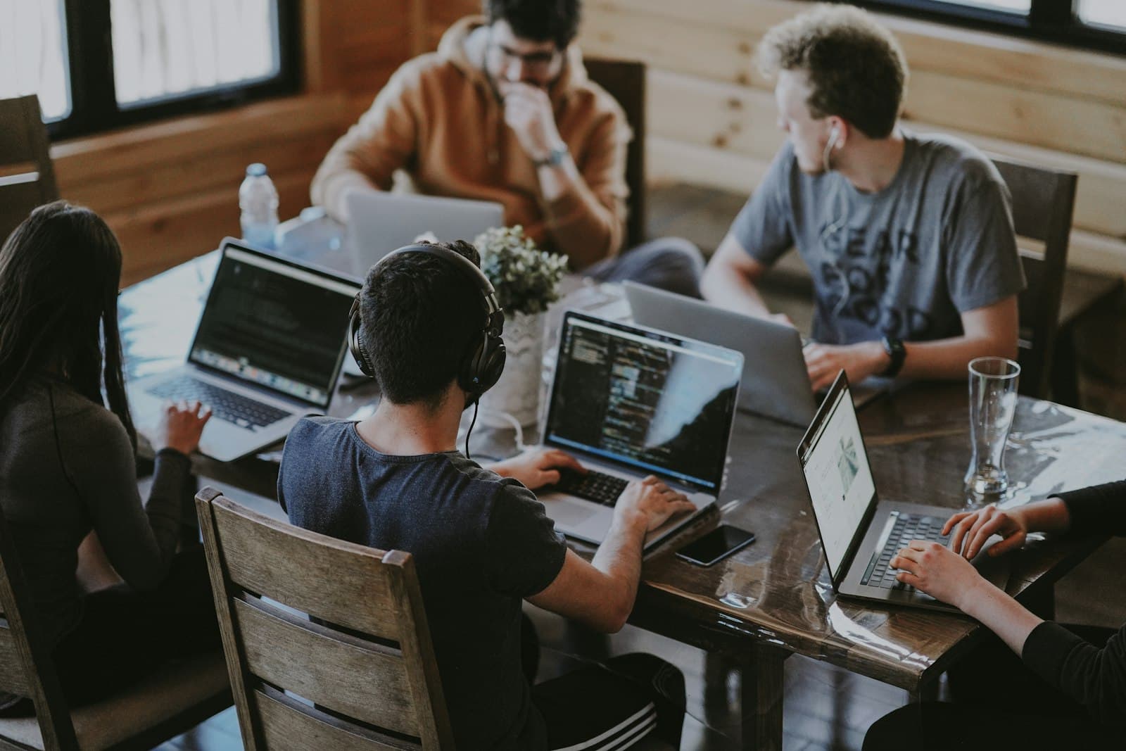 Travel planners working together